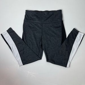 Xersion Grey Heathered Two Tone Sport Leggings Size M